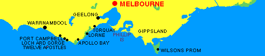 Great Ocean Road & Phillip Island routes
